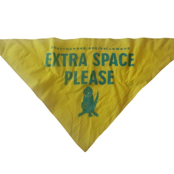 Dog Bandana Scarf Yellow Dog Extra space Open Space Routt County Colorado - Picture 4 of 11